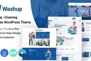 Washup v1.0.0 – 清洁服务 WordPress 主题