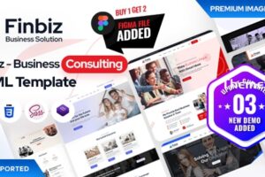 Finbiz – 咨询业务 HTML 模板 + RTL