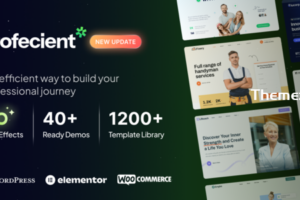 Profecient v1.1.1 – 多用途 Elementor 商业和 WooCommerce WordPress 主题