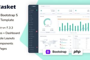 Rasket – PHP 和 Bootstrap 管理仪表板模板