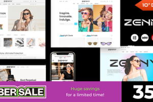 Zenny v1.7.4-眼镜和眼镜元素WooCommerce WordPress主题