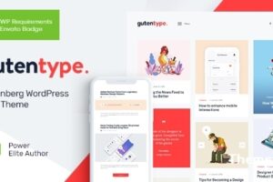 Gutentype v2.1.9 – 100％Gutenberg WordPress 主题