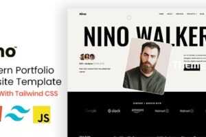 Nino – Tailwind CSS 个人作品集模板