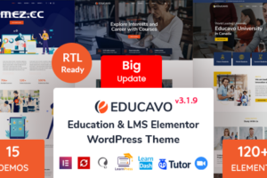 Educavo v3.1.9 – 在线课程和教育 WordPress 主题