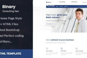 Binary – 商业咨询和专业服务 HTML 模板