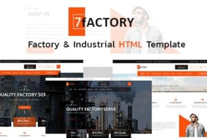 7fACTORY – 工业、工厂和制造 HTML 模板