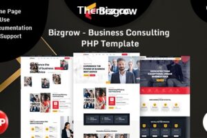 Bizgrow – 商业咨询 PHP 模板