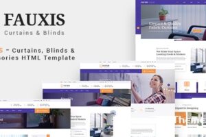 Fauxis – 窗户窗帘和门服务 HTML 模板