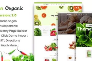 Green Organic v2.38 -有机商店和面包店主题