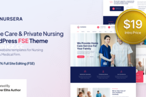 Nursera v1.0.0 – 家庭护理和私人护理 FSE WordPress 主题