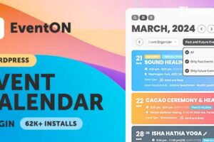 EventON v4.7.2 – WordPress 虚拟事件日历插件