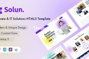 Solun – 软件和 IT 解决方案 HTML5 模板