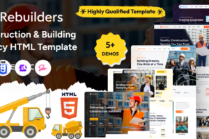 Rebuilders-建筑与建筑机构 HTML 模板
