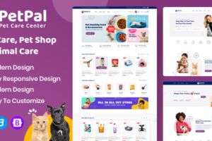 Petpal – 宠物护理和宠物店 HTML 模板