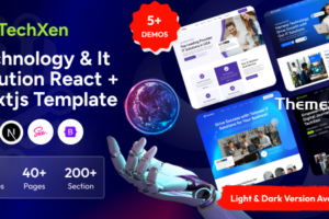 Techxen – 技术与 IT 解决方案 React + NextJS 模板