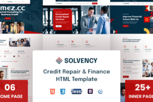 Solvency -财务和信用修复 HTML 模板