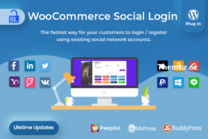 WooCommerce Social Login v2.7.9 – WordPress 插件