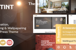Tint v1.0-装修、绘画和壁纸WordPress主题