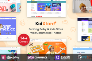 KidXtore v2.4.3-儿童服装和玩具商店Elementor WooCommerce WordPress主题