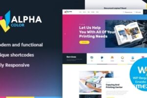 AlphaColor v1.4.11.1- Font Design and Printing Services WordPress Theme