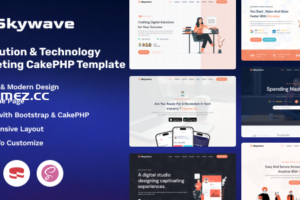Skywave -IT解决方案与技术营销CakePHP模板
