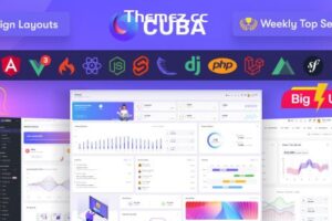 Cuba v10.2-HTML、React、Angular 15、Vue 3 JS、Nuxt、Nodejs、Asp。Net和Laravel管理仪表板模板