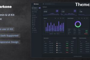 Darkone-Dark管理仪表板和UI工具包模板