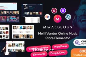 Miraculous v2.0.6-在线音乐商店WordPress主题