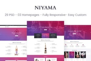 Niyama-多用途瑜伽和健身房、舞蹈HTML5和Bootstrap模板