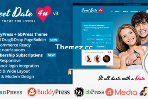 Sweet Date v3.9.1-不仅仅是一个WordPress约会主题