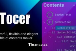 Tocer v4.1.0-目录生成器WordPress插件（以前是固定Toc）