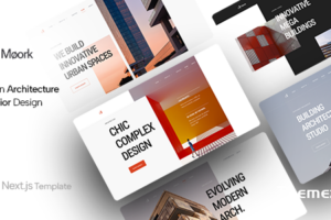 Moork-建筑与室内设计React NextJS模板