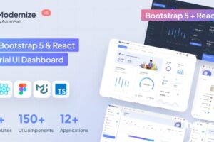 Modernize v5.0 -Bootstrap 5和React MUI管理仪表板