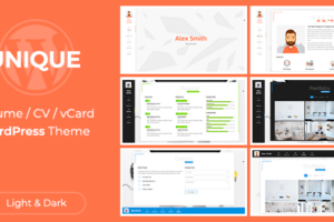 Unique v2.8.0 – Resume / CV/ vCard