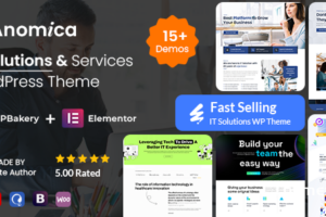Anomica v5.8-IT解决方案和服务WordPress主题+RTL