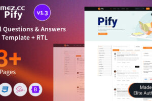 Pify v1.3-社交问答Bootstrap 5模板