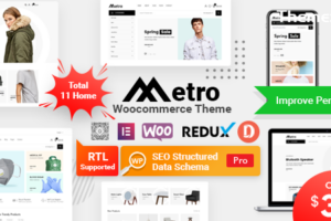 Metro v2.11-最小WooCommerce WordPress主题