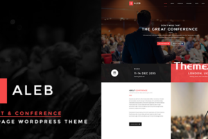 Aleb v1.4.6-活动会议单页WordPress主题
