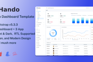 Hando-Bootstrap 5管理和仪表板模板