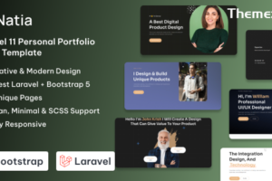 Natia-个人投资组合Laravel模板