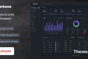 Darkone-黑暗管理仪表板和UI工具包Laravel模板