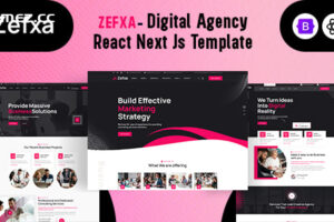 Zefxa-数字代理React Next Js模板