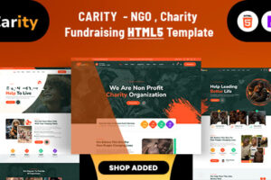 Carity-非政府组织、慈善机构、捐赠和筹款HTML5模板