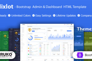 Nixlot v3.0–Bootstrap管理和仪表板HTML模板