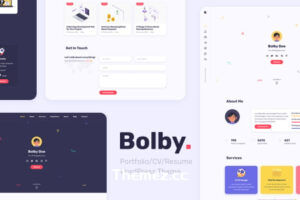 Bolby v1.0.9-作品集/简历/简历WordPress主题