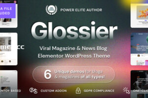 Glossier v1.0.9-报纸和病毒杂志WordPress主题