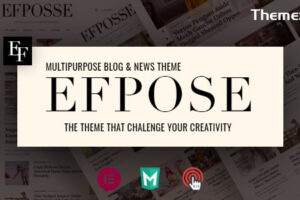 Efpose v2.1.6–多用途博客和报纸主题