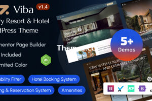 Viba v1.4-豪华度假酒店Elementor WordPress主题