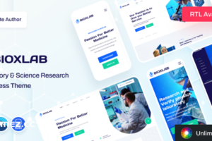 Bioxlab v1.1.1-实验室与科学研究WordPress主题