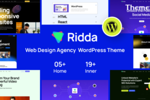 Ridda v1.0.5-网页设计机构WordPress主题